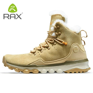 Planet Gates RAX Waterproof Hiking Shoes Men Winter Outdoor Sneakers for Men Snow Boots Plush Mountain Snowboots Outdoor Tourism Jogging Shoe