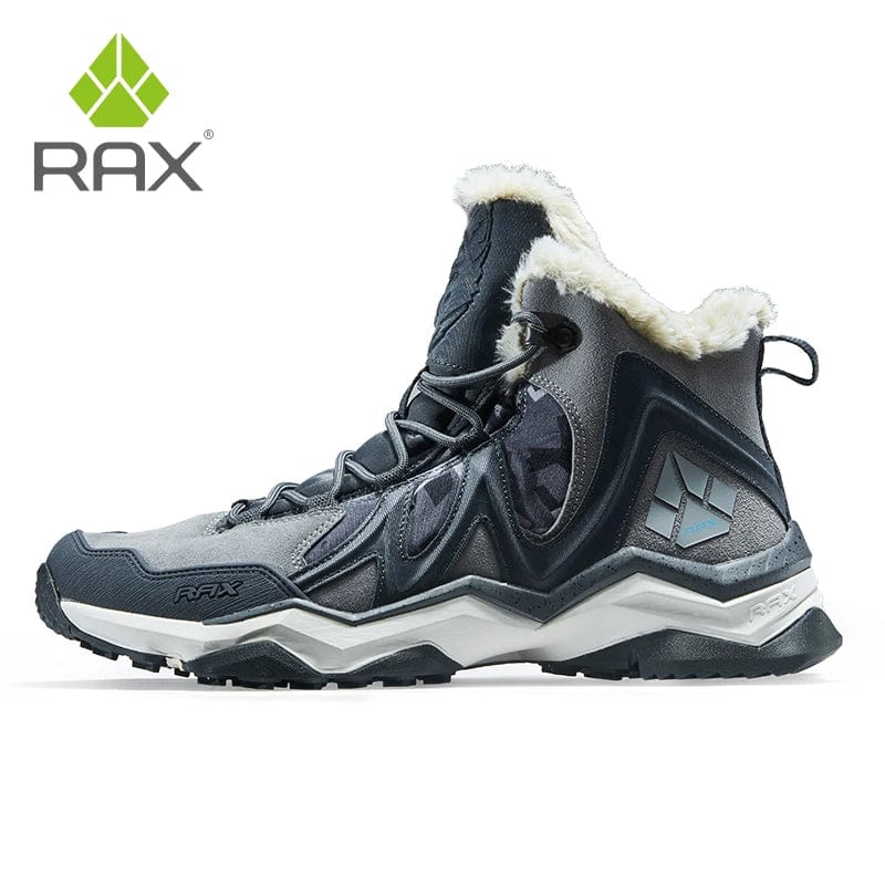 Planet Gates RAX Waterproof Hiking Shoes Men Winter Outdoor Sneakers for Men Snow Boots Plush Mountain Snowboots Outdoor Tourism Jogging Shoe