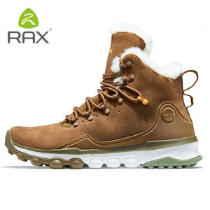 Planet Gates RAX Waterproof Hiking Shoes Men Winter Outdoor Sneakers for Men Snow Boots Plush Mountain Snowboots Outdoor Tourism Jogging Shoe