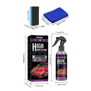 Planet Gates Rayhong 3-in-1 Coating Spray High Protection Fast Car Paint Spray Automatic Hand Paint Color Change Cleaning