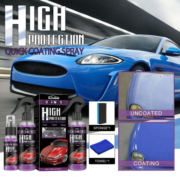 Planet Gates Rayhong 3-in-1 Coating Spray High Protection Fast Car Paint Spray Automatic Hand Paint Color Change Cleaning