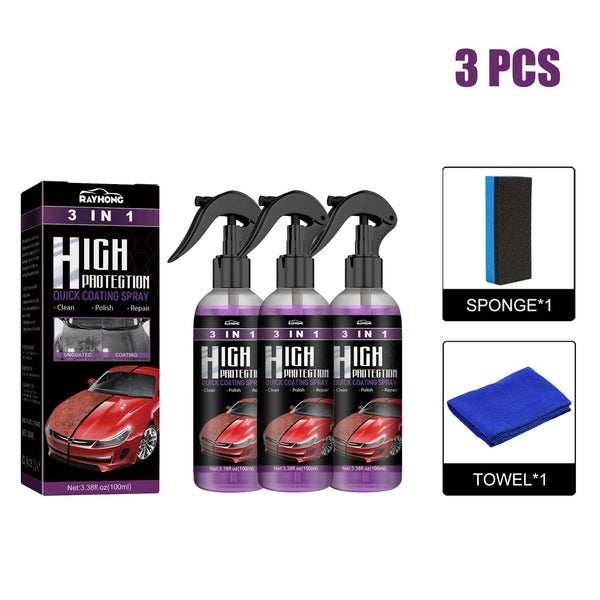Planet Gates Rayhong 3-in-1 Coating Spray High Protection Fast Car Paint Spray Automatic Hand Paint Color Change Cleaning