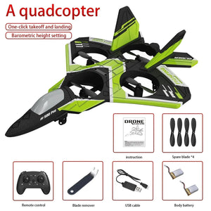 Planet Gates RC Foam Aircraft Plane With Led light 2.4G Radio Control Glider Remote Control Fighter Plane Glider Airplane Foam Boys Toys