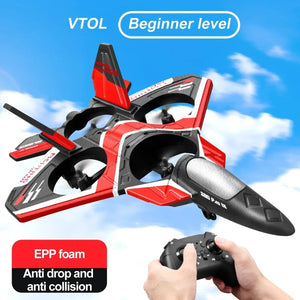 Planet Gates RC Foam Aircraft Plane With Led light 2.4G Radio Control Glider Remote Control Fighter Plane Glider Airplane Foam Boys Toys