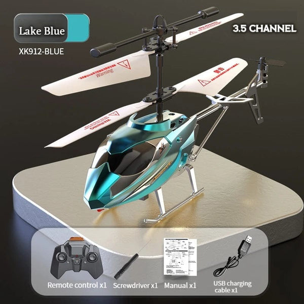 Planet Gates RC Helicopter 2.4GHZ 3.5 Channel Air Pressure Constant Height Light Remote Control Simulated Helicopter Toys Gift for Children