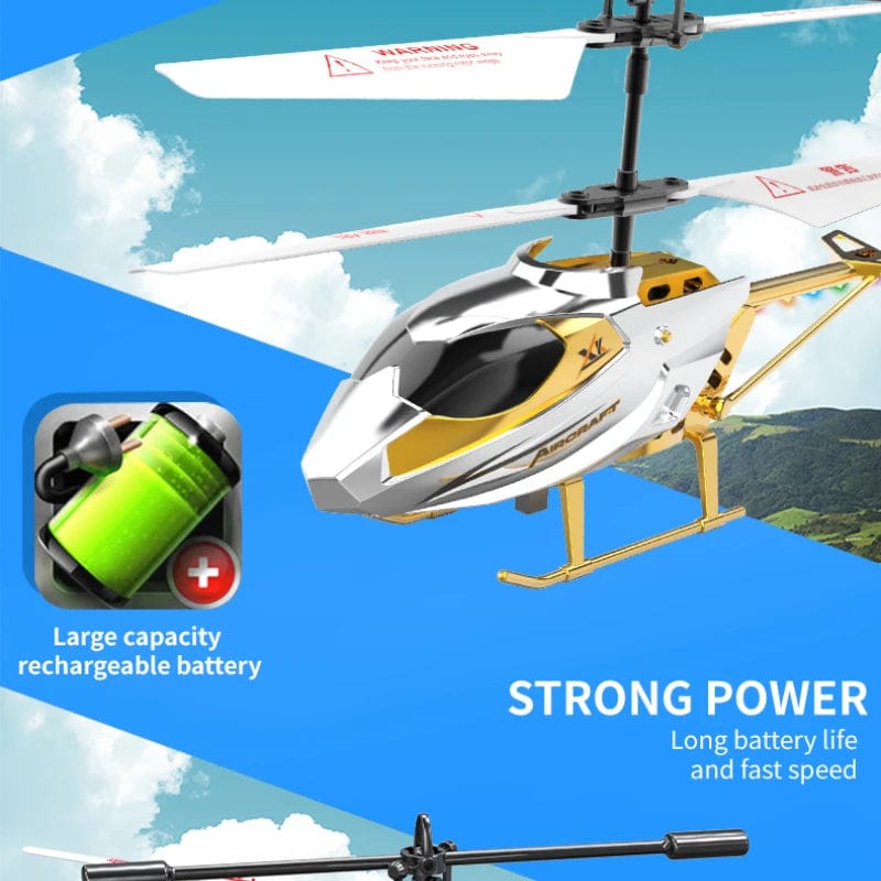 Planet Gates RC Helicopter 2.4GHZ 3.5 Channel Air Pressure Constant Height Light Remote Control Simulated Helicopter Toys Gift for Children