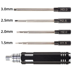 Planet Gates RC parts 4 in 1 1.5mm 2.0mm 2.5mm 3.0mm Hex Screwdriver Metal Tool Kit Set for RC Helicopter Car Airplane Drone Aircraft