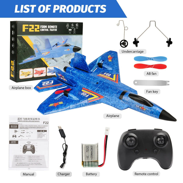 Planet Gates RC Plane F22 raptor Helicopter Remote Control aircraft 2.4G Airplane Remote Control EPP Foam plane Children toys