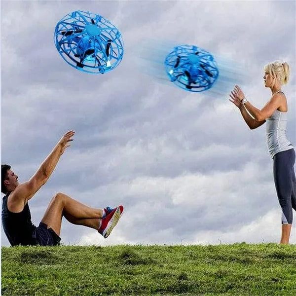 Planet Gates Rc Quadcopter Flying Helicopter Magic Hand UFO Ball Aircraft Sensing Mini Induction Drone Kids Electric Electronic Toy