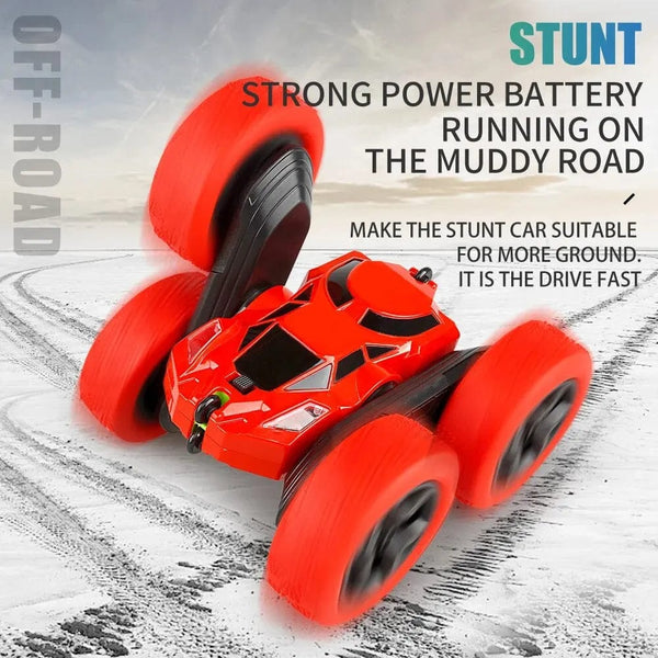 Planet Gates RC Stunt Car Children Double Sided Flip 2.4G Remote Control 360 Deree Rotation Off Road Drift RC Car Gifts For Kids Adults Boys