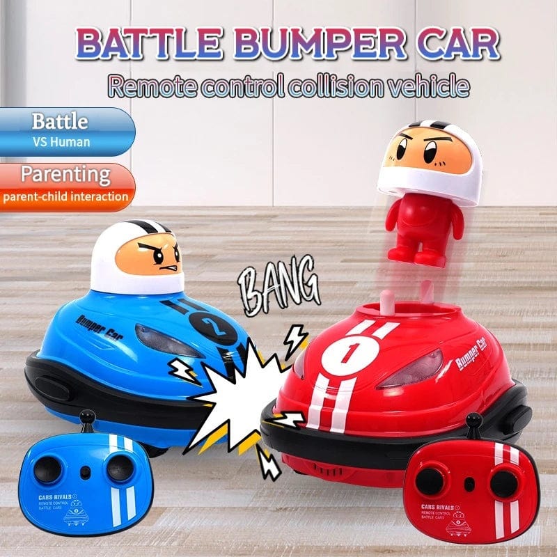 Planet Gates RC Toy 2.4G Super Battle Bumper Car Pop-up Doll Crash Bounce Ejection Light Children's Remote Control Toys Gift for Parenting