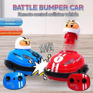 Planet Gates RC Toy 2.4G Super Battle Bumper Car Pop-up Doll Crash Bounce Ejection Light Children's Remote Control Toys Gift for Parenting
