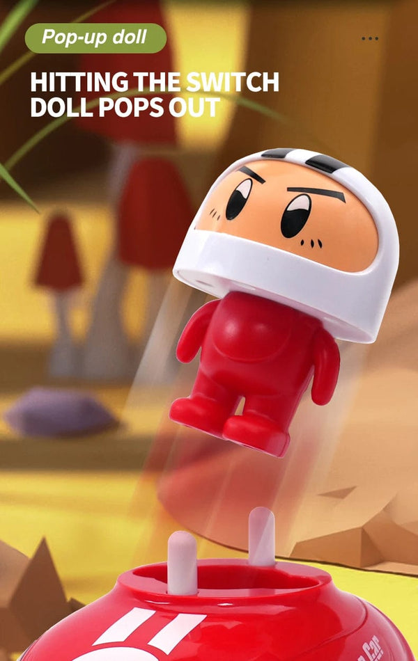 Planet Gates RC Toy 2.4G Super Battle Bumper Car Pop-up Doll Crash Bounce Ejection Light Children's Remote Control Toys Gift for Parenting