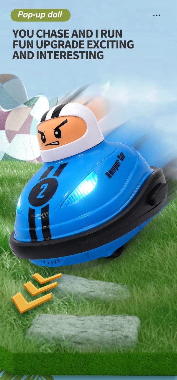 Planet Gates RC Toy 2.4G Super Battle Bumper Car Pop-up Doll Crash Bounce Ejection Light Children's Remote Control Toys Gift for Parenting