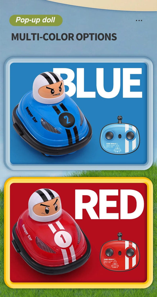 Planet Gates RC Toy 2.4G Super Battle Bumper Car Pop-up Doll Crash Bounce Ejection Light Children's Remote Control Toys Gift for Parenting