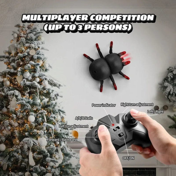 Planet Gates RC Toy Prank Simulation Spider Wall Climbing Remote Control Stunt Car Christmas Halloween Funk Toys Gifts for Adult and Children