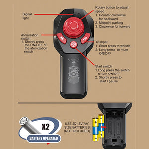 Planet Gates RC Train Toys Simulation Train Remote Control Retro Steam Electric Stepless Speed Control Remote Smoking Train Children's Toys