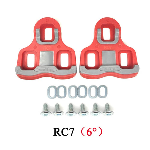 Planet Gates RC7 / CHINA Wellgo Bicycle Pedal Cleats Accessories RC7 SH10 SH11 SH12 SPD Cleats Locking Plate Splint Compatible 0/2/6 Degree Bike Pedals