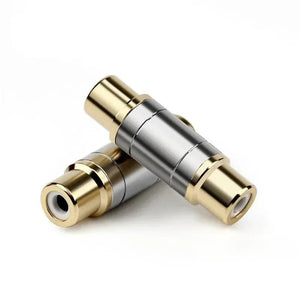 Planet Gates RCA Connector Audio Adapter Female To Female Converter Microphone AV Adapters For Home Amplifier Speaker Consumer Electronics