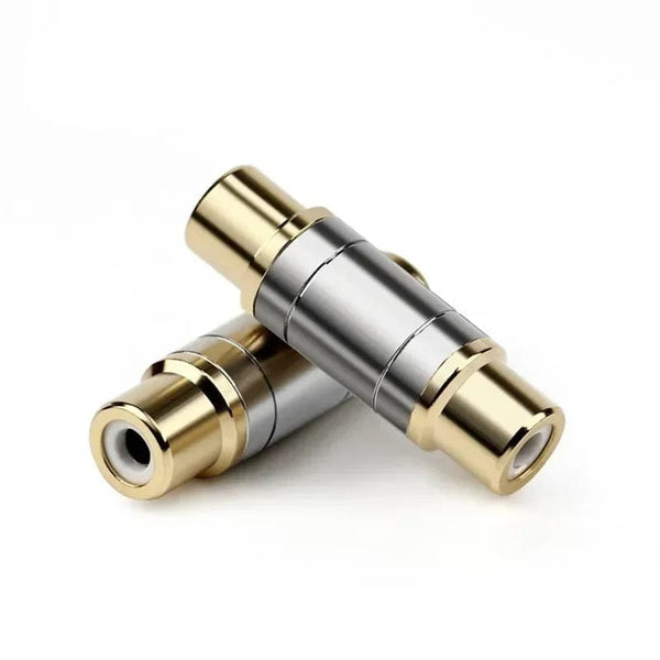 Planet Gates RCA Connector Audio Adapter Female To Female Converter Microphone AV Adapters For Home Amplifier Speaker Consumer Electronics