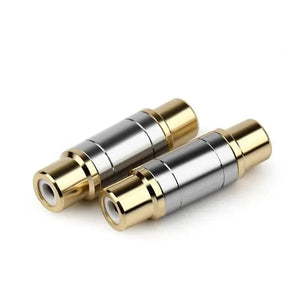 Planet Gates RCA Connector Audio Adapter Female To Female Converter Microphone AV Adapters For Home Amplifier Speaker Consumer Electronics