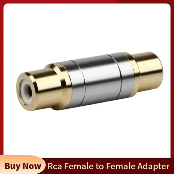 Planet Gates RCA Connector Audio Adapter Female To Female Converter Microphone AV Adapters For Home Amplifier Speaker Consumer Electronics