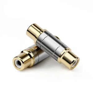 Planet Gates RCA Connector Audio Adapter Female To Female Converter Microphone AV Adapters For Home Amplifier Speaker Consumer Electronics