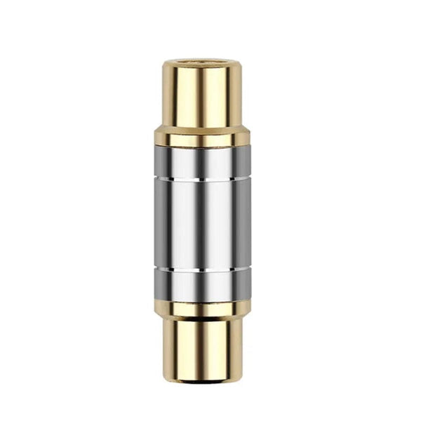 Planet Gates RCA Connector Audio Adapter Female To Female Converter Microphone AV Adapters For Home Amplifier Speaker Consumer Electronics