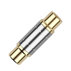 Planet Gates RCA Connector Audio Adapter Female To Female Converter Microphone AV Adapters For Home Amplifier Speaker Consumer Electronics