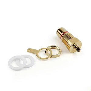 Planet Gates RCA Connector Female Socket Chassis Panel Mount CMC Connectors Audio Jack Red Black Cycle Nut AV Terminal Consumer Electronics