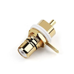 Planet Gates RCA Connector Female Socket Chassis Panel Mount CMC Connectors Audio Jack Red Black Cycle Nut AV Terminal Consumer Electronics