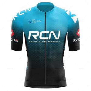 Planet Gates Rcn Fluorescent Green Cycling Sets Mountain Bike Uniform Summer Mans Cycling Jersey Set Road Bicycle Jerseys MTB Bicycle Wear