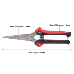 Planet Gates RDDSPON Pruning Shear Branch Scissors Stainless Steel Non-Slip Handle Sharp Garden Fruit Tree Pruning Very Sharp Garden Tools