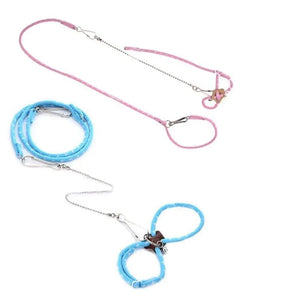 Planet Gates [ READY STOCK ] Pet Traction Rope Adjustable Soft Anti-bite Harness Leash With Bell For Bird Parrot Mouse Hamster Rat