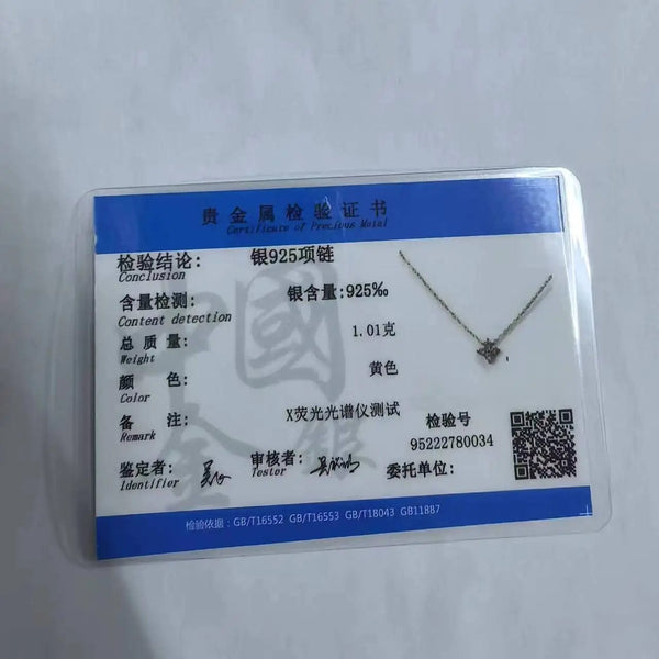 Planet Gates Real 925 Sterling Silver Fashion Sweet Zircon Flower Pendant Necklace For Women Wedding Party Fine S925 Jewelry