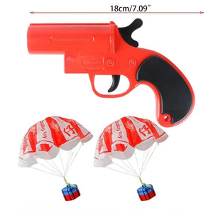 Planet Gates Realistic Signal Guns Throwing Parachute Family Games Preschool Education Toys Miniature Novelty Toy Launching Toy Set
