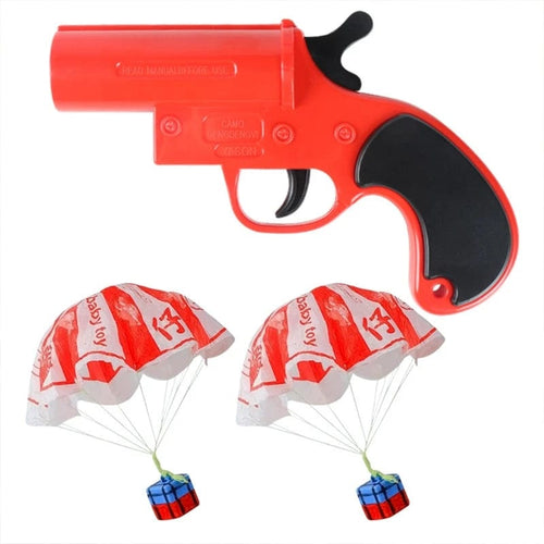 Planet Gates Realistic Signal Guns Throwing Parachute Family Games Preschool Education Toys Miniature Novelty Toy Launching Toy Set