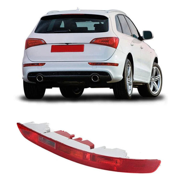 Planet Gates Rear Tail Bumper Light Fog Lamp 4 Holes Compatible For Audi Q5 2009-2017 8R0945096 8R0945095 (Without Wiring Harness)