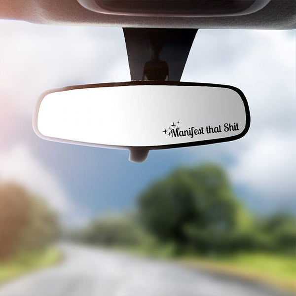 Planet Gates Rearview Mirror Decal, Manifest That, Funny Decals, Mental Health, Window Decal, Decal For Car, Vehicle Decals, Positive Affirmation