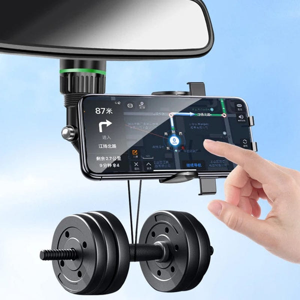 Planet Gates Rearview Mirror Phone Holder For Car 360° Rotating Phone Mount GPS Holder Universal Car Phone Holder For All Smartphones