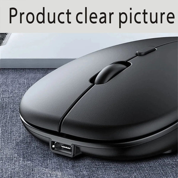 Planet Gates Rechargeable Bluetooth Mouse Wireless Dual Mode 5.2  Silent Computer  gaming  Ergonomic Mouse 2.4 USB for PC Laptops