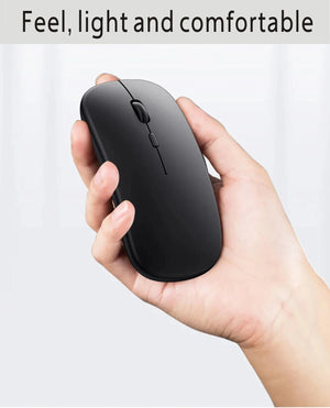 Planet Gates Rechargeable Bluetooth Mouse Wireless Dual Mode 5.2  Silent Computer  gaming  Ergonomic Mouse 2.4 USB for PC Laptops