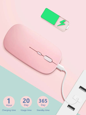 Planet Gates Rechargeable Bluetooth Mouse Wireless Dual Mode 5.2  Silent Computer  gaming  Ergonomic Mouse 2.4 USB for PC Laptops