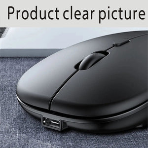 Planet Gates Rechargeable Bluetooth Mouse Wireless Dual Mode 5.2  Silent Computer  gaming  Ergonomic Mouse 2.4 USB for PC Laptops