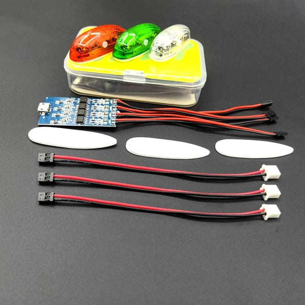 Planet Gates Rechargeable ZMR Wireless Navigation Light 1S  4 modes LED lights for RC Airplane Hobby Plane Drone Car Boat Toy Part