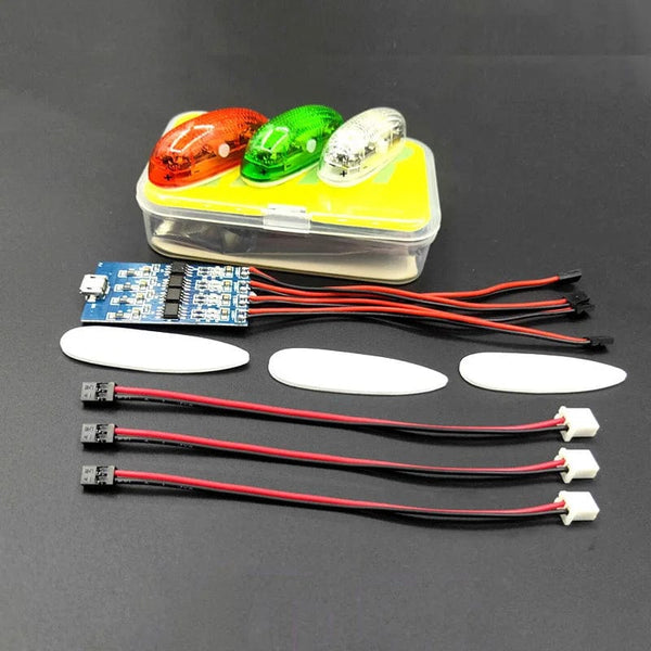 Planet Gates Rechargeable ZMR Wireless Navigation Light 1S  4 modes LED lights for RC Airplane Hobby Plane Drone Car Boat Toy Part