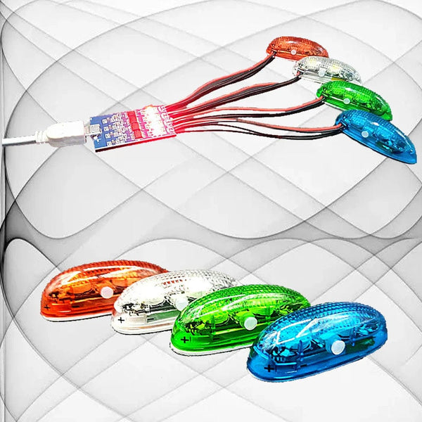 Planet Gates Rechargeable ZMR Wireless Navigation Light 1S  4 modes LED lights for RC Airplane Hobby Plane Drone Car Boat Toy Part