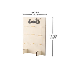 Planet Gates Rectangle 1pc Doughnut Display Stand Made Of Wood, Various Shapes, Doughnut Wall Stand, Wedding Party Decoration Display Board, Birthday Party Decoration, Oval Square Hexagonal Shape