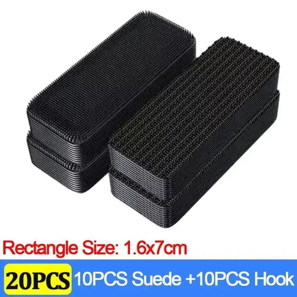 Planet Gates Rectangle-20pcs Carpet Fixing Stickers 100/2pcs Double High Adhesive Car Fixed Patches Non-slip Mat Home Floor Foot Mats Non-slip Grip Tapes New