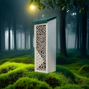 Planet Gates Rectangular Honeycomb 1pc Wooden Insect Hotel, Bee House Wooden Insect Bee House Wood Shelter Nesting Box For Outdoor Garden Decoration